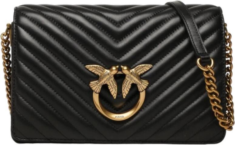 Pinko Stijlvolle Crossbodytassen voor Dagelijks Gebruik Black Dames - Foto 7