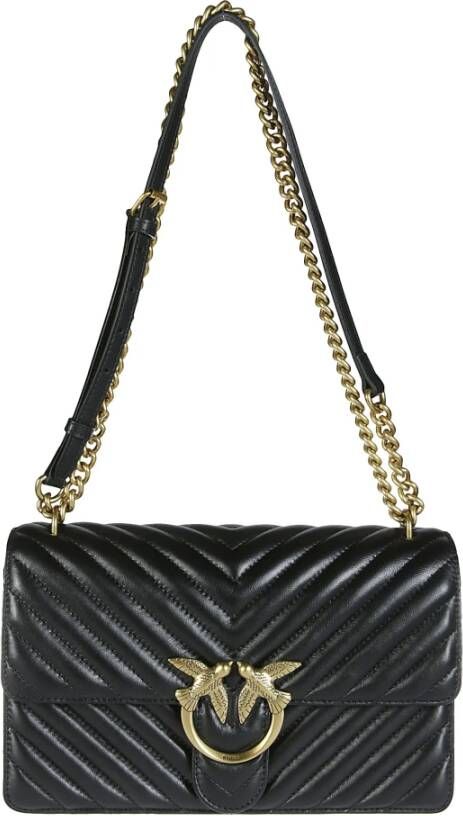 Pinko Klassiek Chevron Love One Black Dames