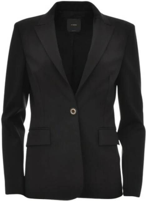 Pinko Single-breasted Blazerjas Zwart Dames