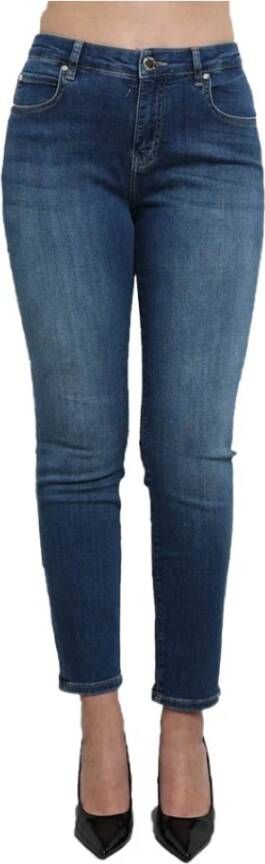 Pinko Flatterende Skinny Jeans voor Vrouwen Blue Dames