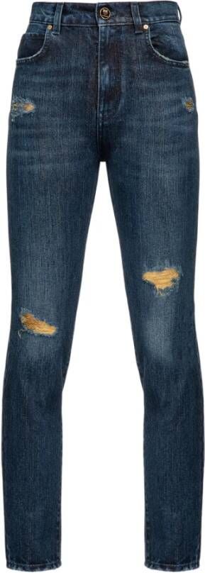 Pinko Gescheurde Jeans voor Vrouwen Blue Dames