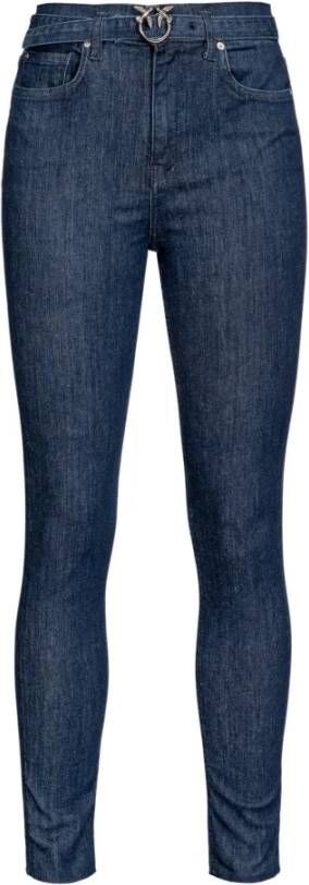 Pinko Skinny jeans power stretch Blauw Dames