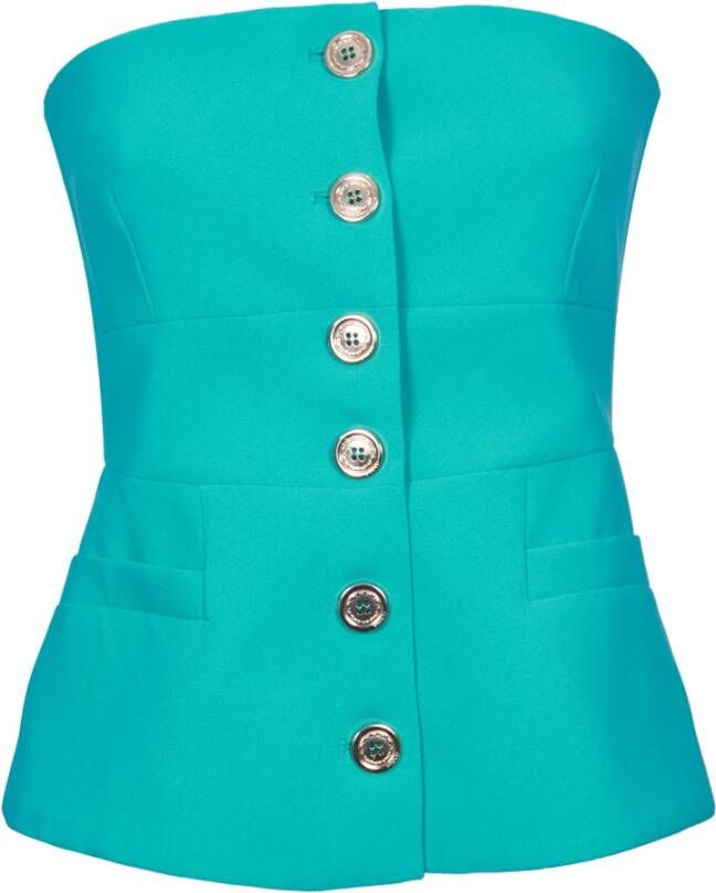 Pinko Groene Pinafore Top Groen Dames