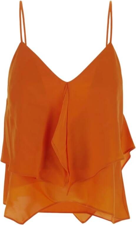 Pinko Sleeveless Tops Oranje Dames