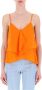 Pinko Sleeveless Tops Oranje Dames - Thumbnail 1