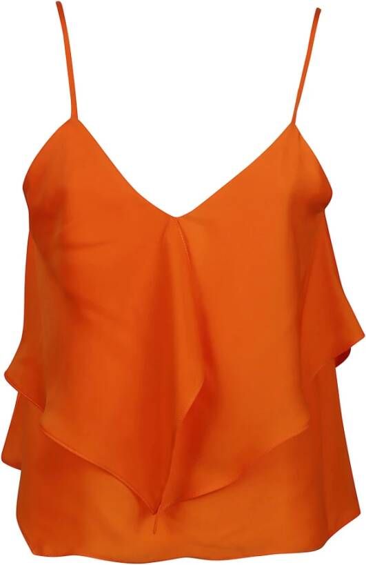 Pinko Sleeveless Tops Oranje Dames