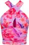 Pinko Bloemige Zomer Top Multicolor Dames - Thumbnail 1