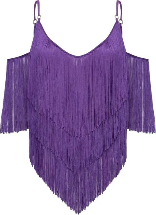 Pinko Sleeveless Tops Paars Dames