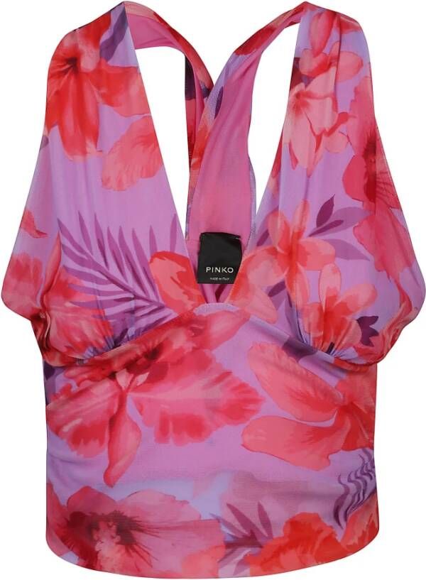 Pinko Sleeveless Tops Paars Dames