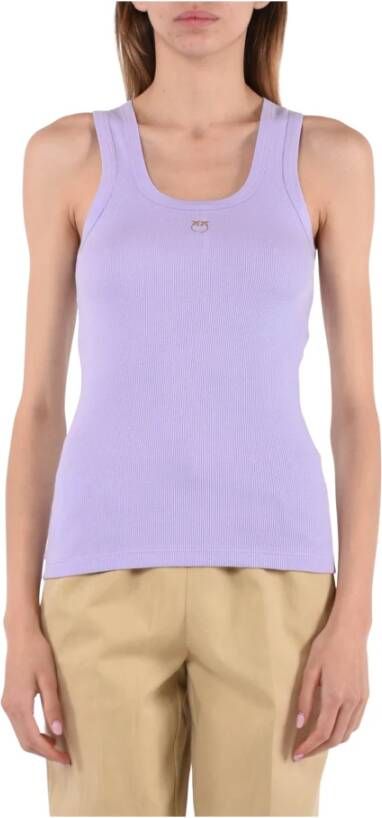 Pinko Sleeveless Tops Paars Dames
