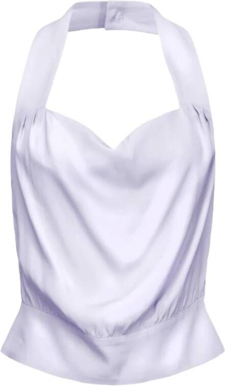 Pinko Sleeveless Tops Purple Dames