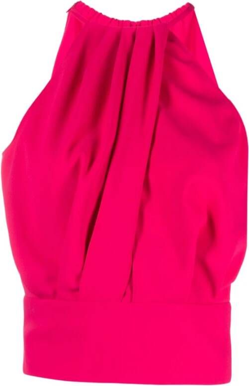 Pinko Trionfale TOP Crepe Fluido Roze Dames