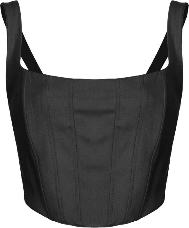 Pinko Elegante Zwarte Top Outlet Prijs Black Dames