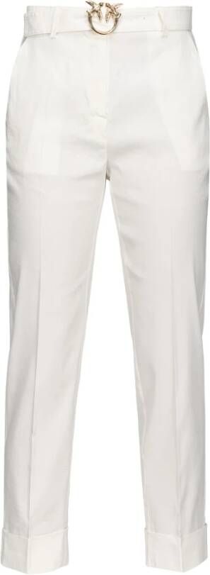 Pinko Slim-fit broek Wit Dames