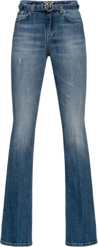 pinko Slim-fit Jeans Blauw Dames