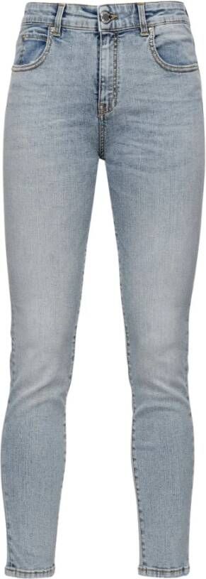 Pinko Slim-fit Jeans Blauw Dames