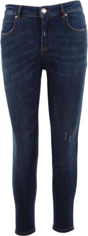 pinko Slim-fit Jeans Blauw Dames