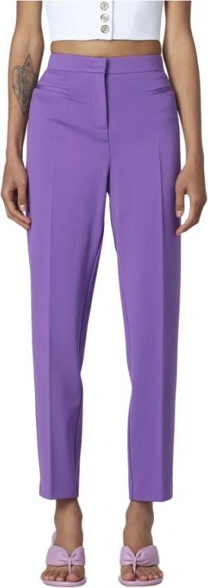 Pinko Slim-fit Trousers Purple Dames