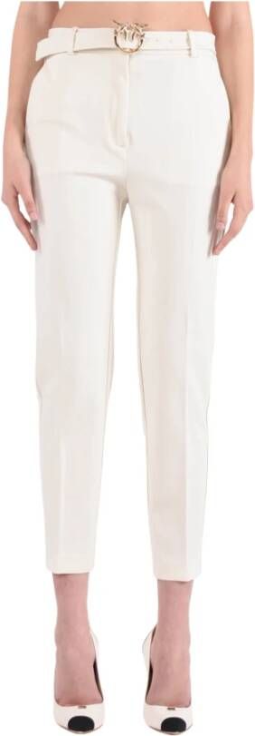pinko Slim-fit Trousers Wit Dames