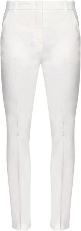 Pinko Slim-fit Trousers Wit Dames