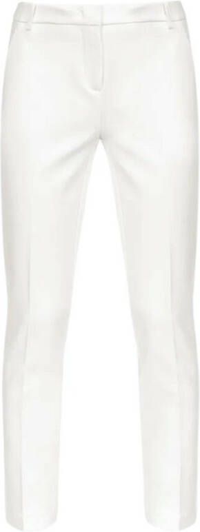 Pinko Witte Crop Broek met Franse en Achterzakken White Dames