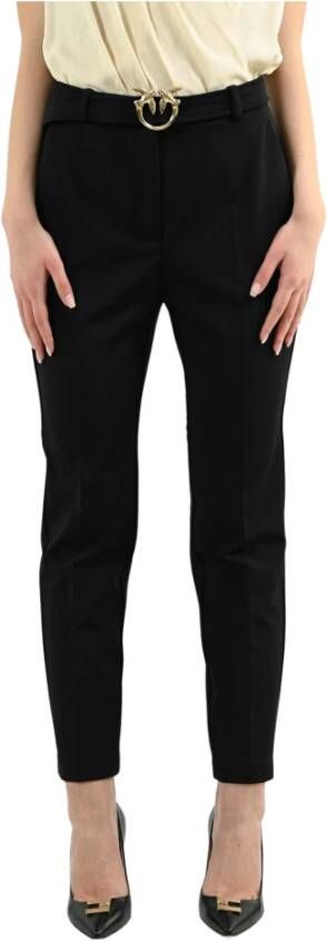 Pinko Slim-fit Trousers Zwart Dames