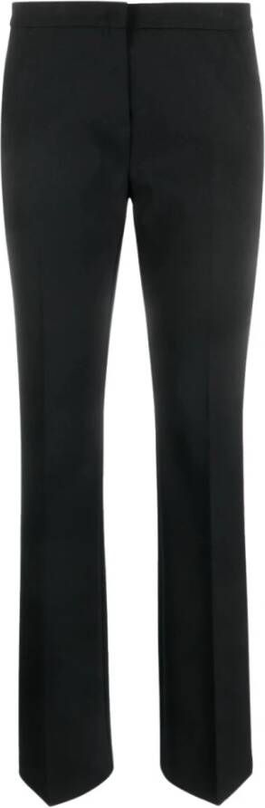 Pinko Zwarte Mini Flare Broek van Wolmix Black Dames