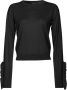 Pinko Zwarte Sweaters met Tigre Maglia Black Dames - Thumbnail 1