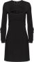 Pinko Mini Jurk met Ruches Black Dames - Thumbnail 1