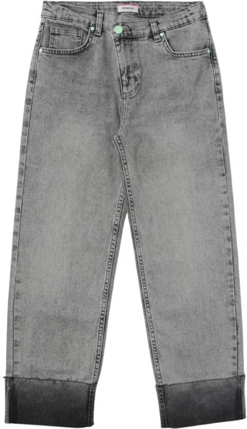 Pinko Straight Jeans Grijs Dames