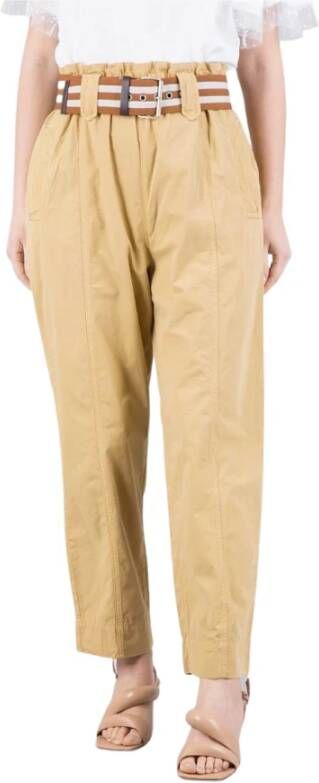 pinko Straight Trousers Bruin Dames