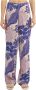 Pinko Pacato Pantalone Marocaine Stampa Tropical Paars Dames - Thumbnail 7