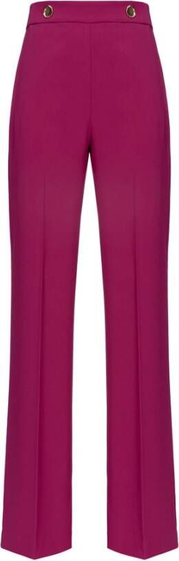 pinko Straight Trousers Paars Dames