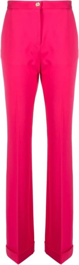 Pinko Straight Trousers Roze Dames