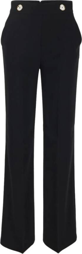 Pinko Straight Trousers Zwart Dames