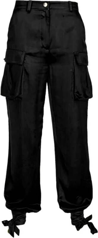 Pinko Straight Trousers Zwart Dames