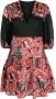 Pinko Tropische Print Katoenen Jurk Multicolor Dames - Thumbnail 1