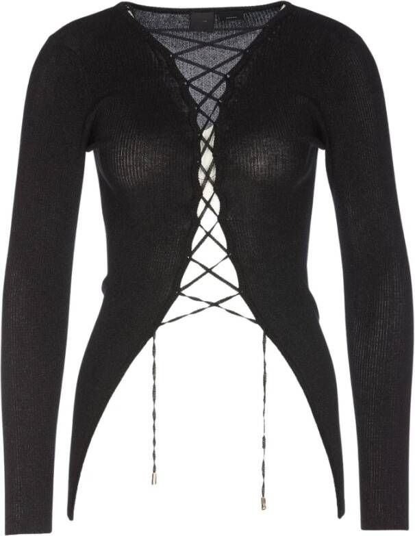 Pinko Sweaters Black Zwart Dames