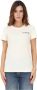 Pinko Katoenen Jersey T-Shirt met Lady Print Beige Dames - Thumbnail 3