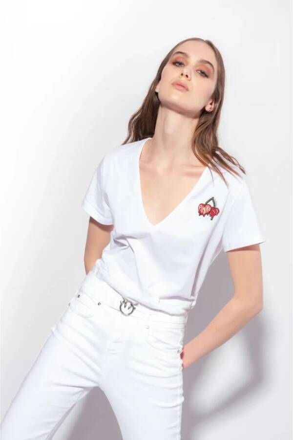 Pinko T-Shirts Wit Dames