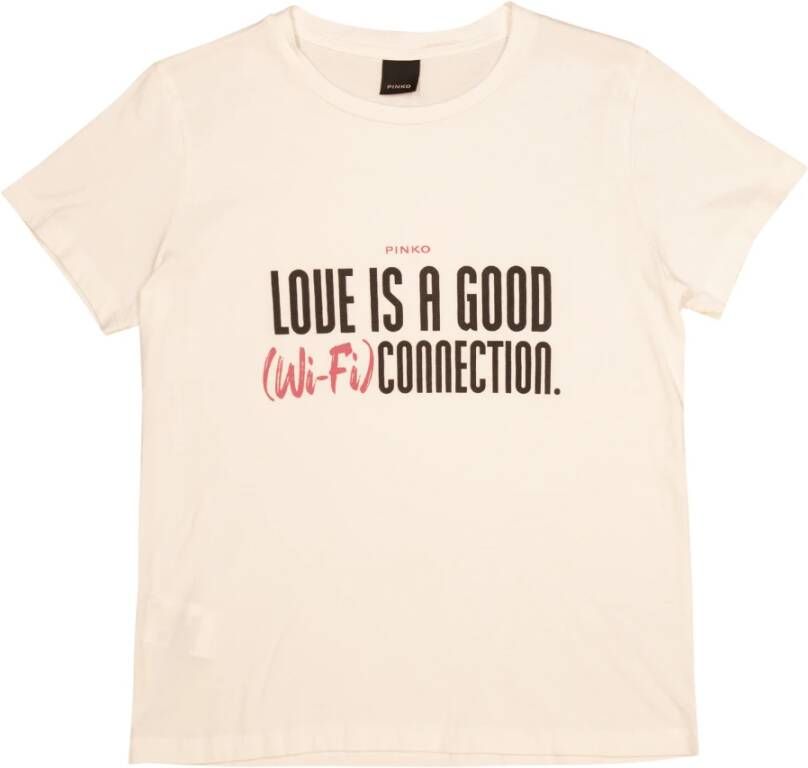 Pinko T-Shirts Wit Dames