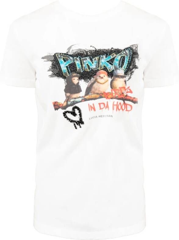 Pinko T-Shirts Wit Dames