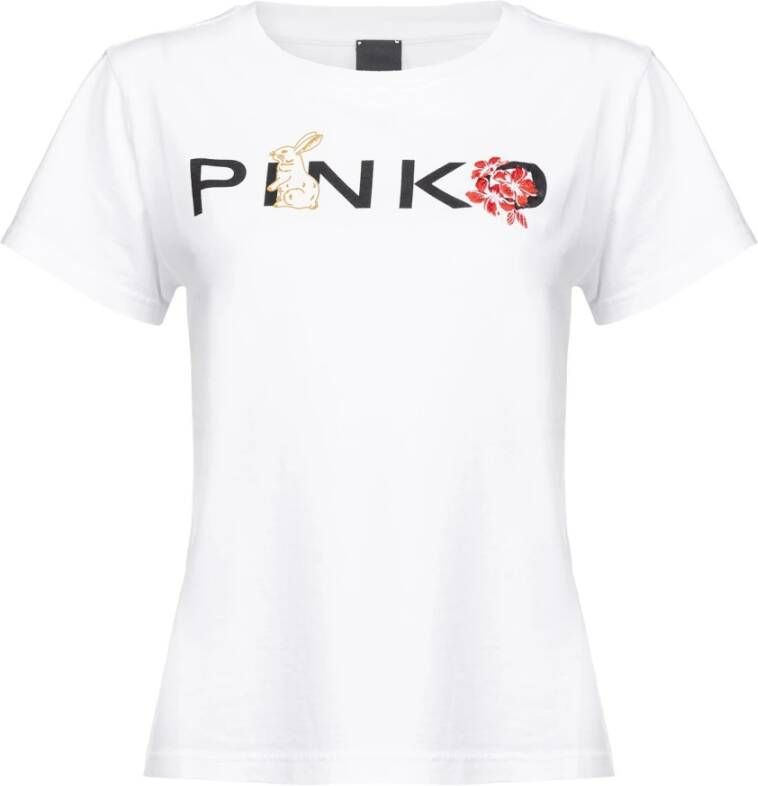 Pinko T-Shirts Wit Dames