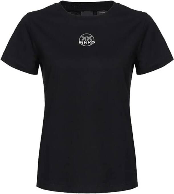 Pinko Stijlvolle T-shirt voor mannen en vrouwen Black Dames