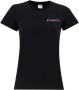 Pinko Jersey katoenen T-shirt met Lady Print Zwart Dames - Thumbnail 1