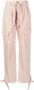 Pinko Tapered Trousers Beige Dames - Thumbnail 1