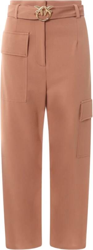 Pinko Tapered Trousers Bruin Dames