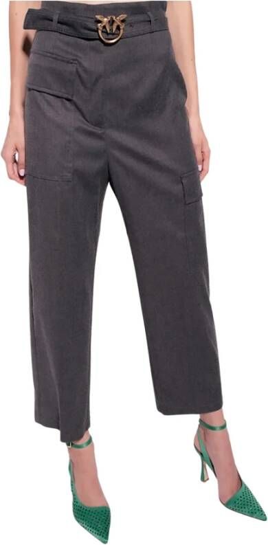 Pinko Perlitle Flanella Pant Grijs Dames