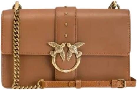 Pinko Bags.. Leather Brown Bruin Dames