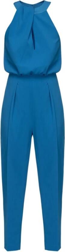 Pinko Tinogasta Tuta VER Satin Crepe + Lucido Blauw Dames